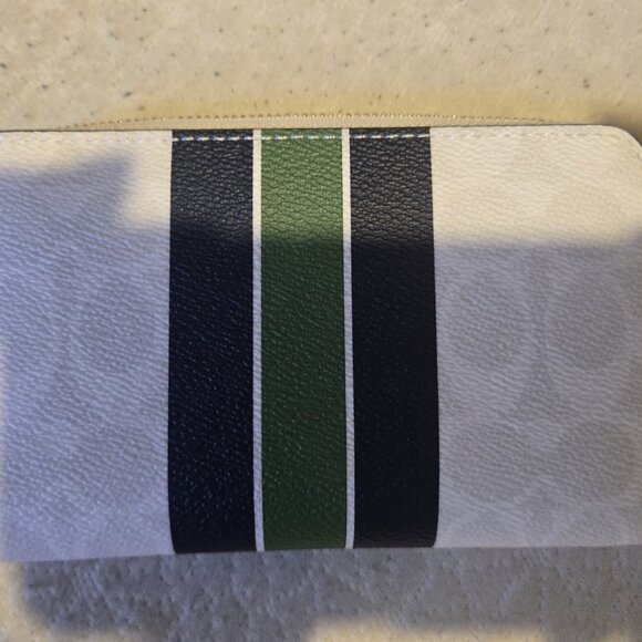 MENS  OR WOMENS  AUTHENTIC COACH DYLAN VARSITY TOTE BAG AND WALLET SET - Picture 4 of 15